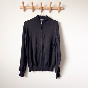 Jf Smyth by Patrick Assaraf Black Zip Cardigan